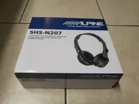 Alpine Shs-n207 Flat Wireless Headphones For Two Sources 2-channel Infrared