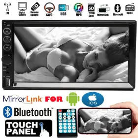 2din-fh Autofather 7 Inch 2din Radio Car Stereo Mp5 Player Touch Bluetooth Mirrorlink For Gps Naviga