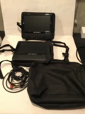 Dynex Dx-d9pdvd Dvd Player Monitor And Seat Straps. Tested