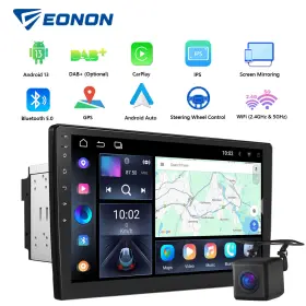 Eonon Stcaua13plususloma Universal 10inch Touch Android 13 Car Stereo Radio Mp5 Player Am/fm Gps Navi App