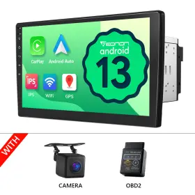 Eonon Stcvaua13plususenma Cam Obd2 Double 2din 10.1 Inch Android 13 Car Stereo Radio Gps Ips Touchscreen Wifi