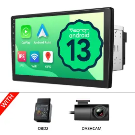 Eonon Stcvrua13plususloma Obd Dvr 10.1in 2din Android 13 Car Stereo Radio Rotable Screen Gps Navigation Us