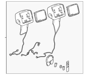 Gm 84337914 Genuine Headrest And Video Screen Assembly