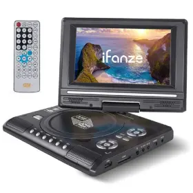 Ifanze 611419980434 7.8 Inch Portable Dvd Player 13in Large Swivel Screen 270 Degrees Rotation