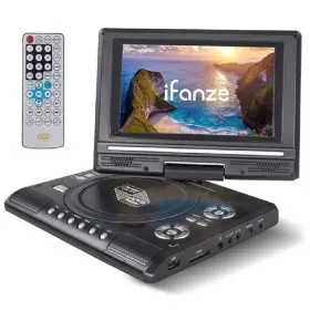 Ifanze 764606734003 7.8 Inch Portable Dvd Player 13in Large Swivel Screen 270 Degrees Rotation