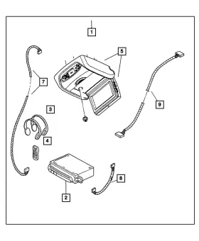 05093530aa Mopar Genuine Dvd - Single Play Player 5093530aa