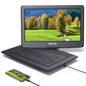 Bm1602b Naviskauto 19 Inch Portable Dvd Player With 16 Large Screen 6 Hours Battery Hdmi Usb Region Free