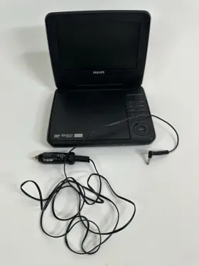 Pet741b Phillips Pet741b/37 Philips Portable Dvd Player 7 Inch Screen Car Charging Cord Black