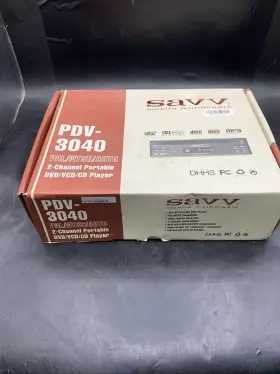 Pdv-3040 Savv 2-channel Portable Dvd/vcd/cd Player