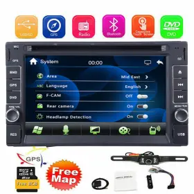 Byh836 Tomtec Car Stereo Gps Navi Bluetooth Radi Double 2 Din 6.2 Inch Cd Dvd Player With Camera
