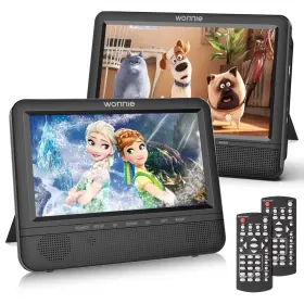 Wonnie 092733223467 Portable Dvd Player For Car 7 Inch Headrest 2 Count