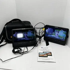 W-1014 Wonnie 10.5ftft Car Dual Portable Dvd Players Model Tested