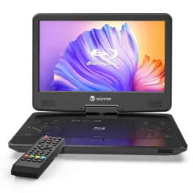W-141 Wonnie 16.9 Inch Portable Blu Ray Dvd Player With 14.1 1080p Hd Screen Black