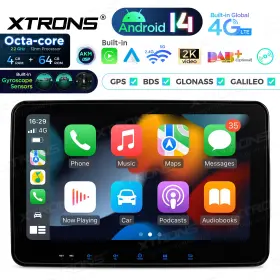 Xtrons Tx123gs-30 Double Din Android 14 Radio Dvd Cd Player 10.1 Inch 4g Lte 4gb 64gb Gps Dsp Bt5