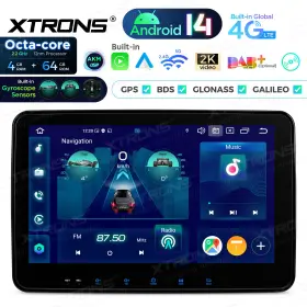 Xtrons Tx123gs-36 10.1 Inch Android 14 Head Unit Dvd Player 2 Din 4g Lte 4 64gb Wireless Auto