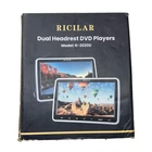 Ricilar 10.1'' Dual Headrest Dvd Players R-3020D Fangor New. Price: $70.00.