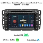 4+64G For Gmc Yukon Buick Chevy Tahoe Stereo Carplay Dvd Player ANDROID14 Gps Bt New. Price: $139.99.