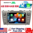 4+64G For Toyota Camry 2007-2011 Stereo Carplay Dvd Player ANDROID14 Gps Navi Bt New. Price: $139.99.