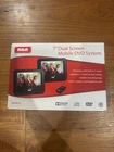 Rca Mobile Dvd System 7" Dual-screen Tv DRC69707 Open. Price: $35.00.