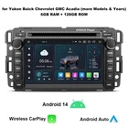 6+128G For Buick Chevrolet Gmc Acadia Stereo Carplay Dvd Player ANDROID14 Gps Bt New. Price: $319.99.